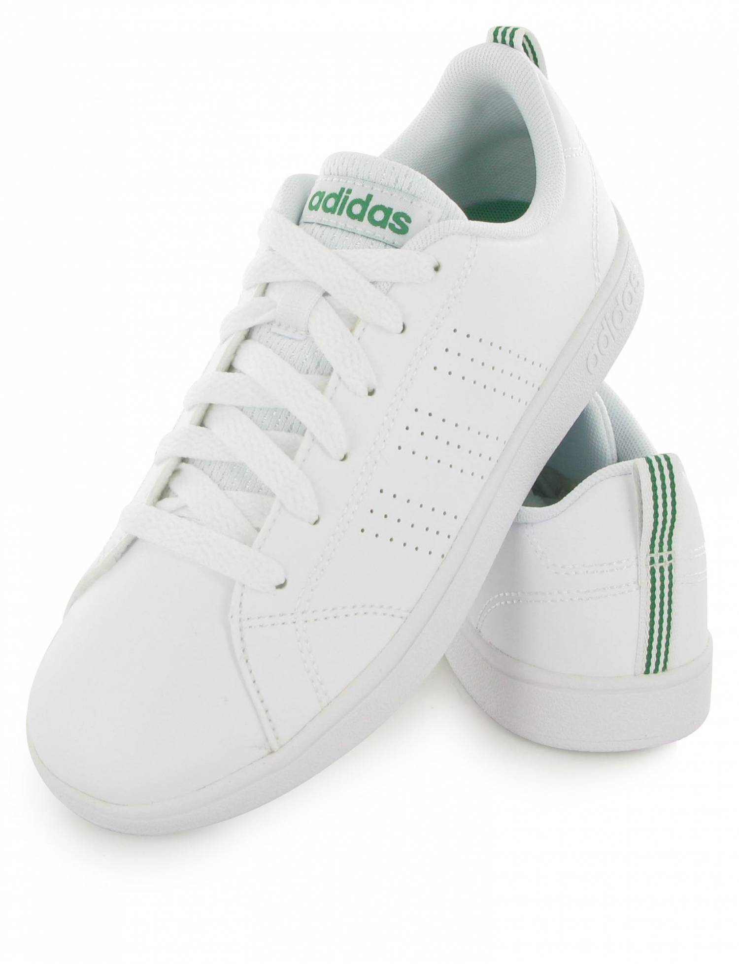 Adidas Neo Advantage Clean Junior Blanc Et Vert