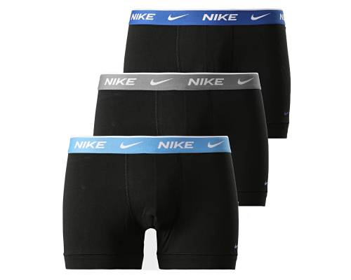 Boxer Nike Underwear Everyday Cotton Stretch Noir / Bleu / Gris