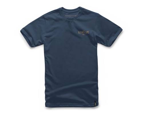 T-shirt Alpinestars Ride On Bleu