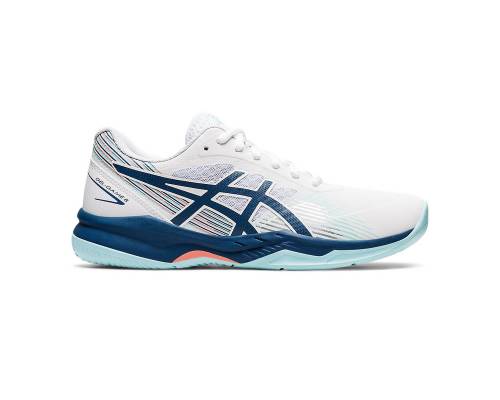 Asics Gel Game 8 Blanc / Bleu Femme