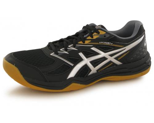 Asics Upcourt 4 Noir / Argent Enfant