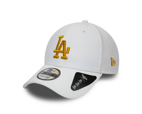 Casquette New Era Los Angeles Dodgers Diamond 9forty Blanc / Or