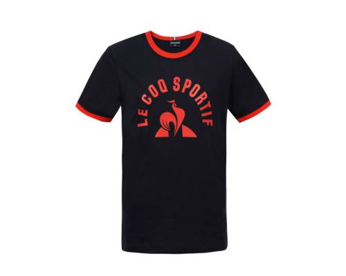 T-shirt Le Coq Sportif Bat Noir / Rouge Enfant