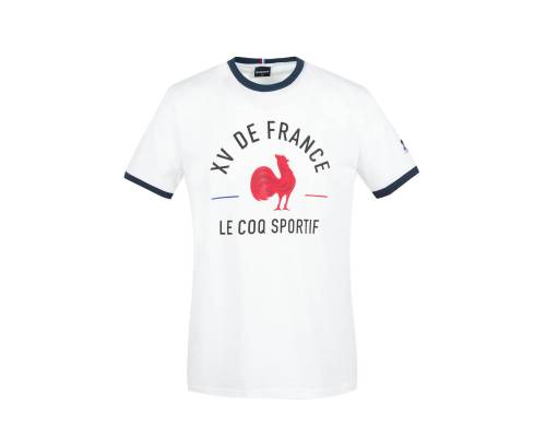 T-shirt Le Coq Sportif Ffr Fanwear Blanc