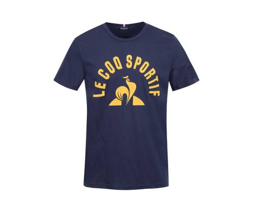 T-shirt Le Coq Sportif Essentiels Bleu Nuit / Jaune