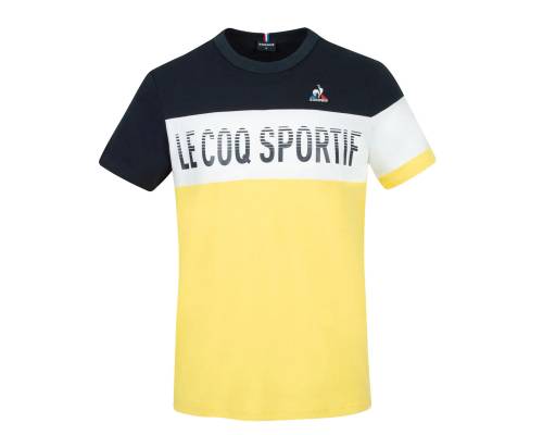 T-shirt Le Coq Sportif Saison Bleu / Jaune