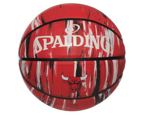 Ballon Spalding Nba Marble Bulls Rouge