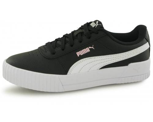 Puma Carina Leather Noir / Blanc Enfant