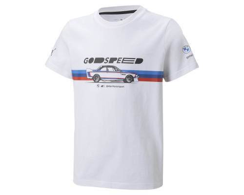 T-shirt Puma Bmw Motorsport Car Graphic Blanc Enfant