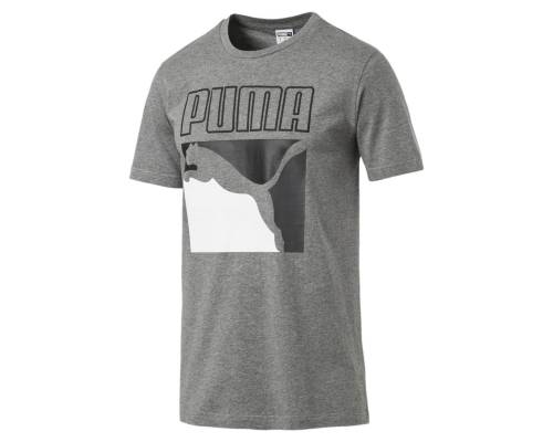 T-shirt Puma Classic Box Logo Gris