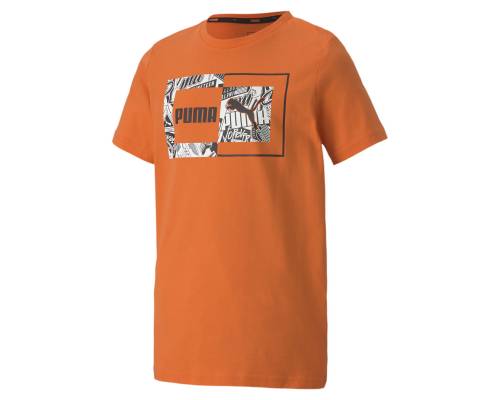 T-shirt Puma Alpha Graph Orange Enfant