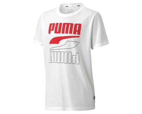 T-shirt Puma Rebel Bold Blanc Enfant