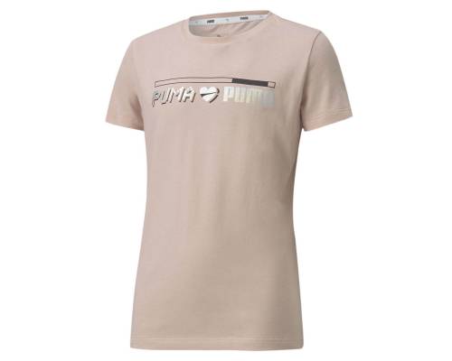 T-shirt Puma Alpha Graph Peche Fille