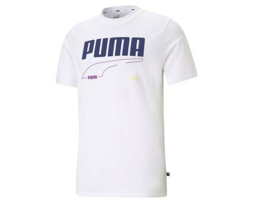 T-shirt Puma Rebel Blanc