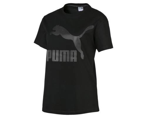 T-shirt Puma Classic Logo Noir Femme