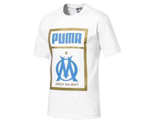 T-shirt Puma Om Fan Tag Blanc