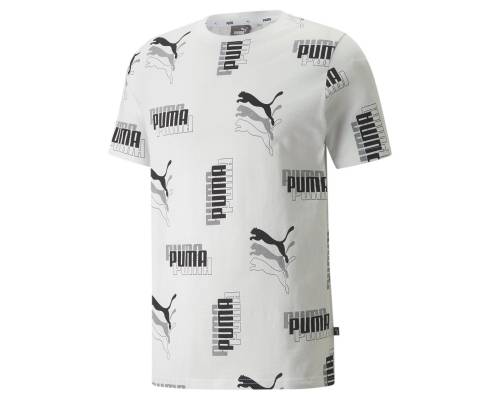 T-shirt Puma Power Aop Blanc