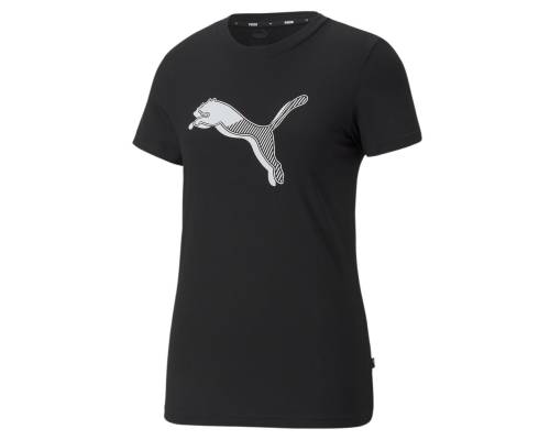T-shirt Puma Power Graphic Noir Femme