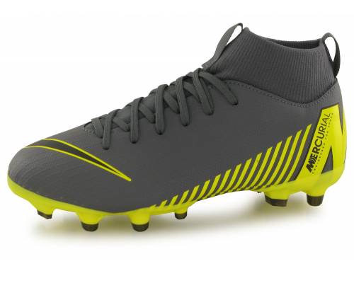 Nike Superfly 6 Academy Fg/mg Gris / Jaune Junior