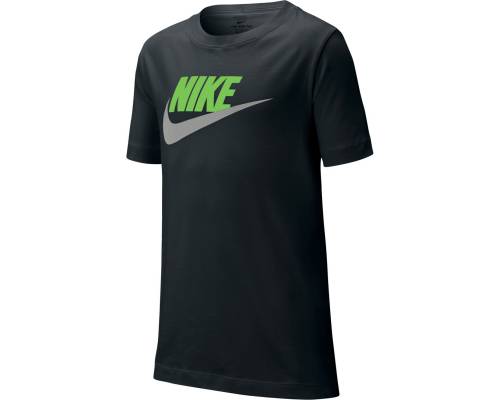 T-shirt Nike Sportswear Noir / Vert Enfant