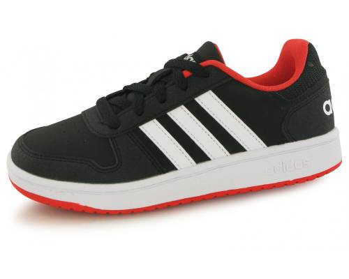 Adidas Hoops 2.0 Noir / Rouge Junior