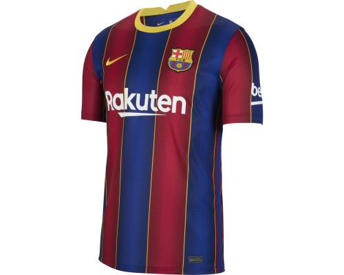 Maillot Nike Barcelone Domicile 2020-21 Bleu / Rouge / Or