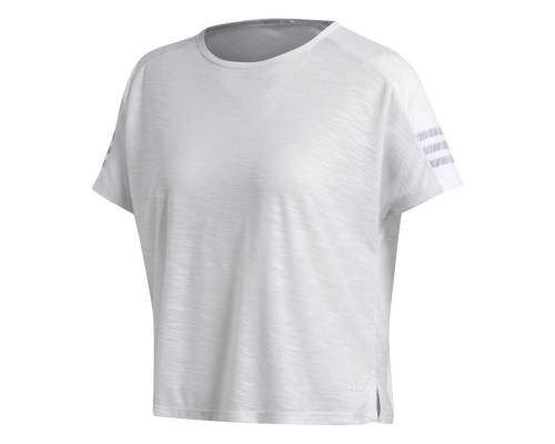 T-shirt Adidas Id 3stripes Blanc
