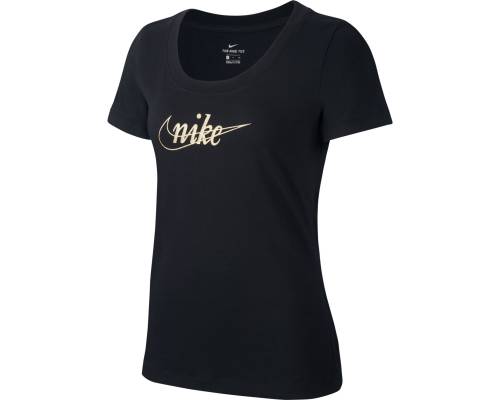 T-shirt Nike Sportswear Glitter Noir / Or