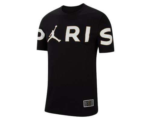 T-shirt Nike Jordan Psg Wordmark Noir