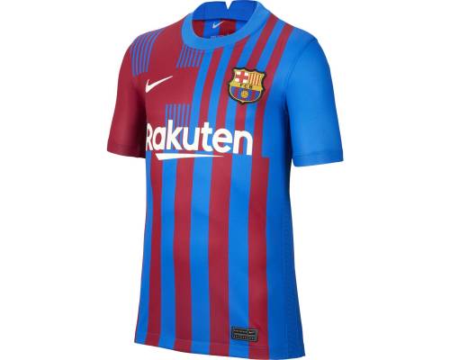 Maillot Nike Barcelone Domicile 2021-22 Bleu / Bordeaux Enfant