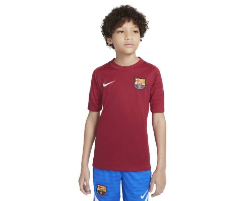 Maillot Nike Barcelone Training 2021-22 Rouge Noble Enfant