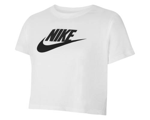T-shirt Nike Sportswear Crop Blanc Fille