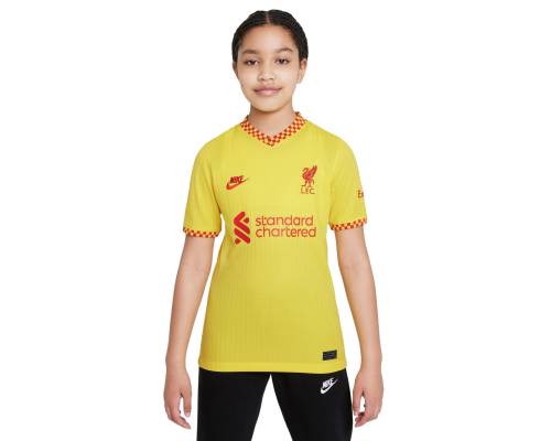 Maillot Nike Liverpool Third 2021-22 Jaune Enfant