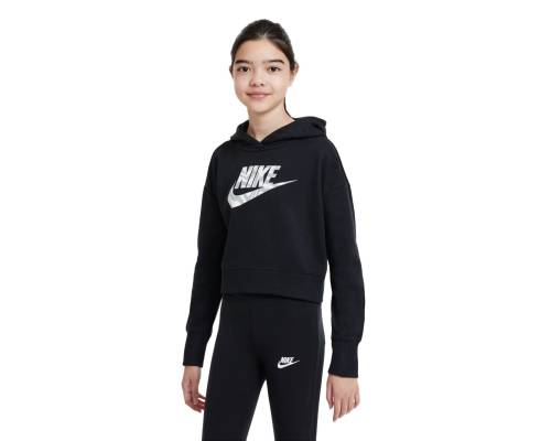 Sweat Nike Sportswear Crop Noir Fille