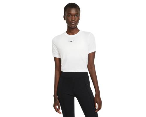Nike Tshr Nsw Slim Crop W (white/blk) Femme