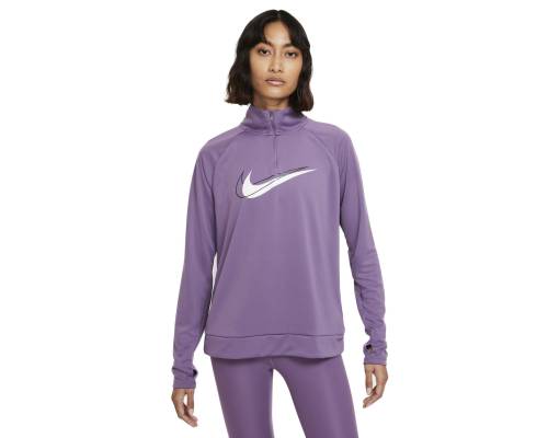 Sweat Nike Dri-fit Swoosh Run Violet Femme