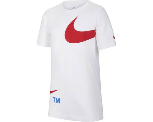 T-shirt Nike Spotswear Swoosh Blanc Enfant