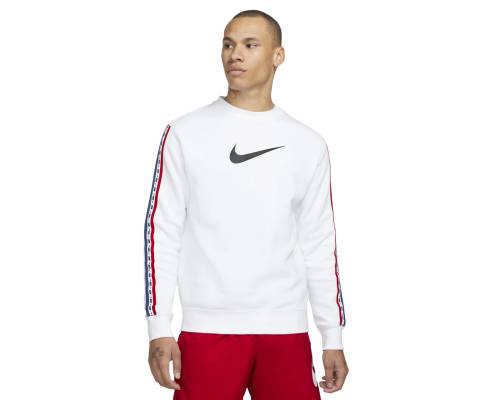 Sweat Nike Sportswear Repeat Crew Blanc