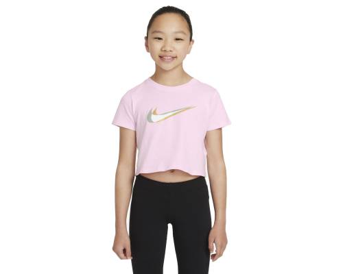 T-shirt Nike Sportswear Crop Rose Fille
