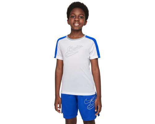 T-shirt Nike Nike Dri-fit Blanc / Bleu Enfant