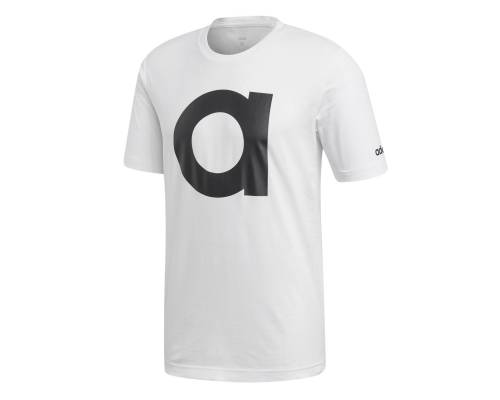 T-shirt Adidas Essentials Branded Blanc / Noir