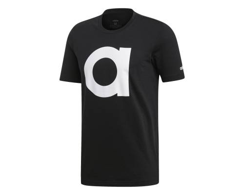 T-shirt Adidas Essentials Branded Noir / Blanc
