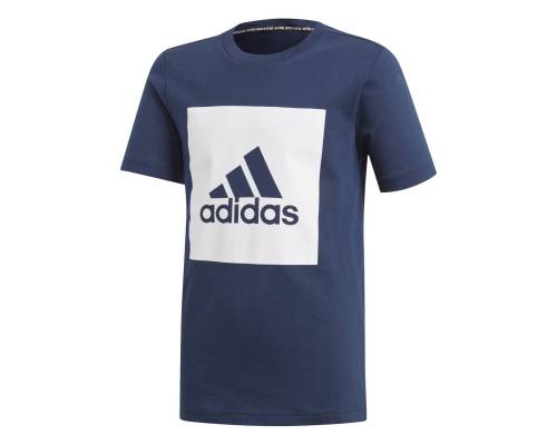 T-shirt Adidas Must Haves Badge Of Sport Marine / Blanc Junior
