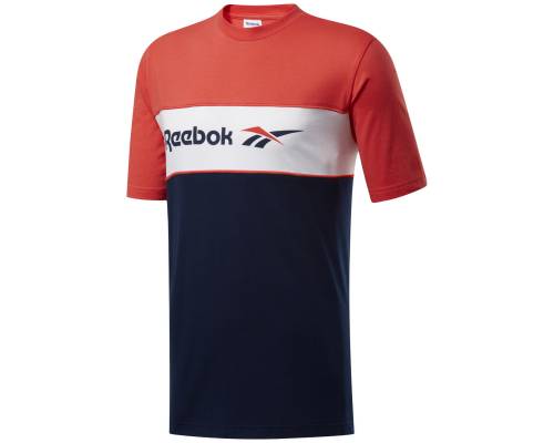 T-shirt Reebok Classics Linear Rouge / Bleu