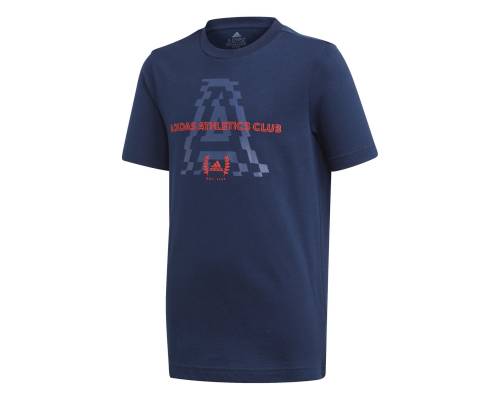 T-shirt Adidas Athletics Club Graphic Bleu Enfant