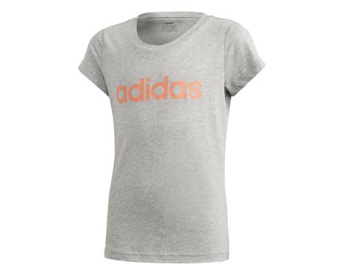 T-shirt Adidas Essentials Linear Gris Fille