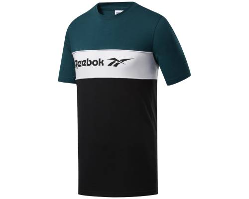 T-shirt Reebok Classics Linear Vert / Noir