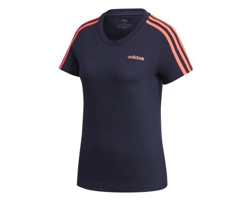 T-shirt Adidas Essentials 3-stripes Bleu Marine Femme