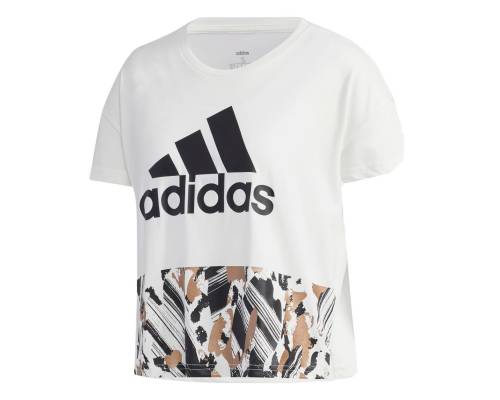 T-shirt Adidas U-4-u Crop Blanc Femme