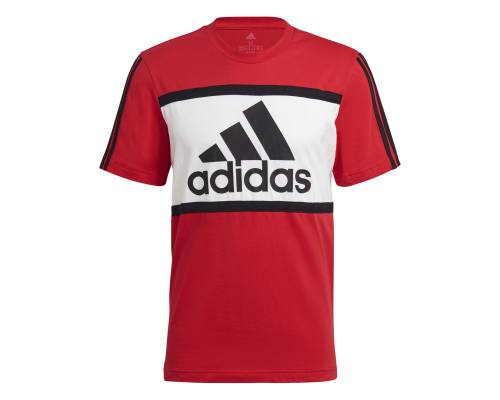 T-shirt Adidas Colorblock Rouge
